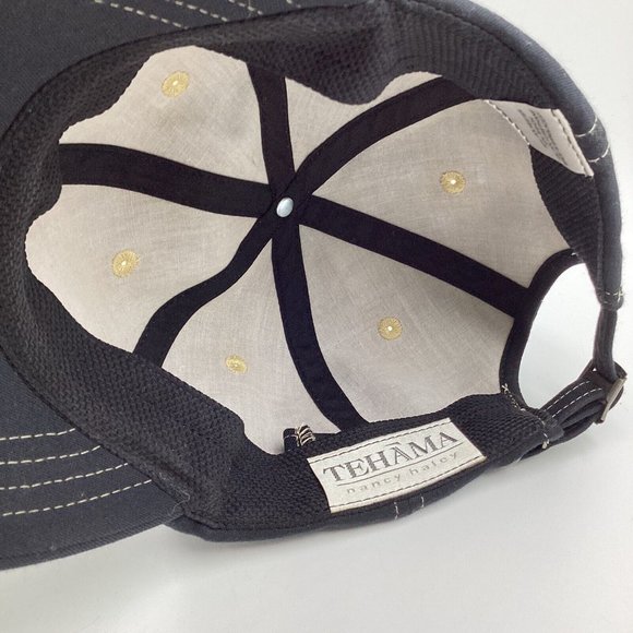 TEHAMA Nancy Haley Women's Adjustable OSFM Golf Hat Cap Dark Blue White Sprots - Picture 11 of 11